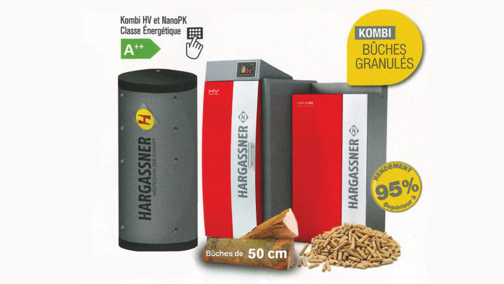 La chaudière combinée bois bûche et granulés
