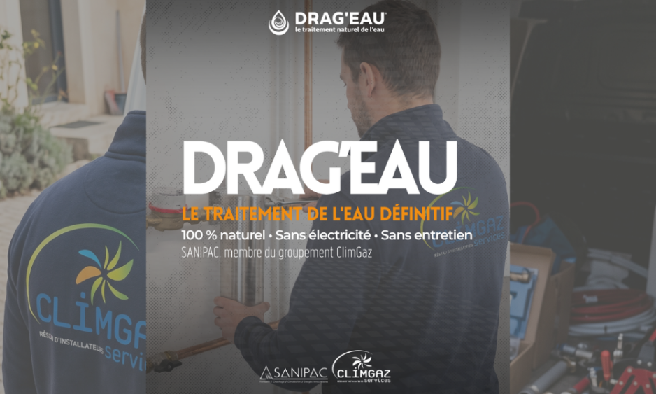 Sanipac installe un appareil anti-calcaire sans sel Drag'eau à Davézieux sur le bassin d'Annonay.